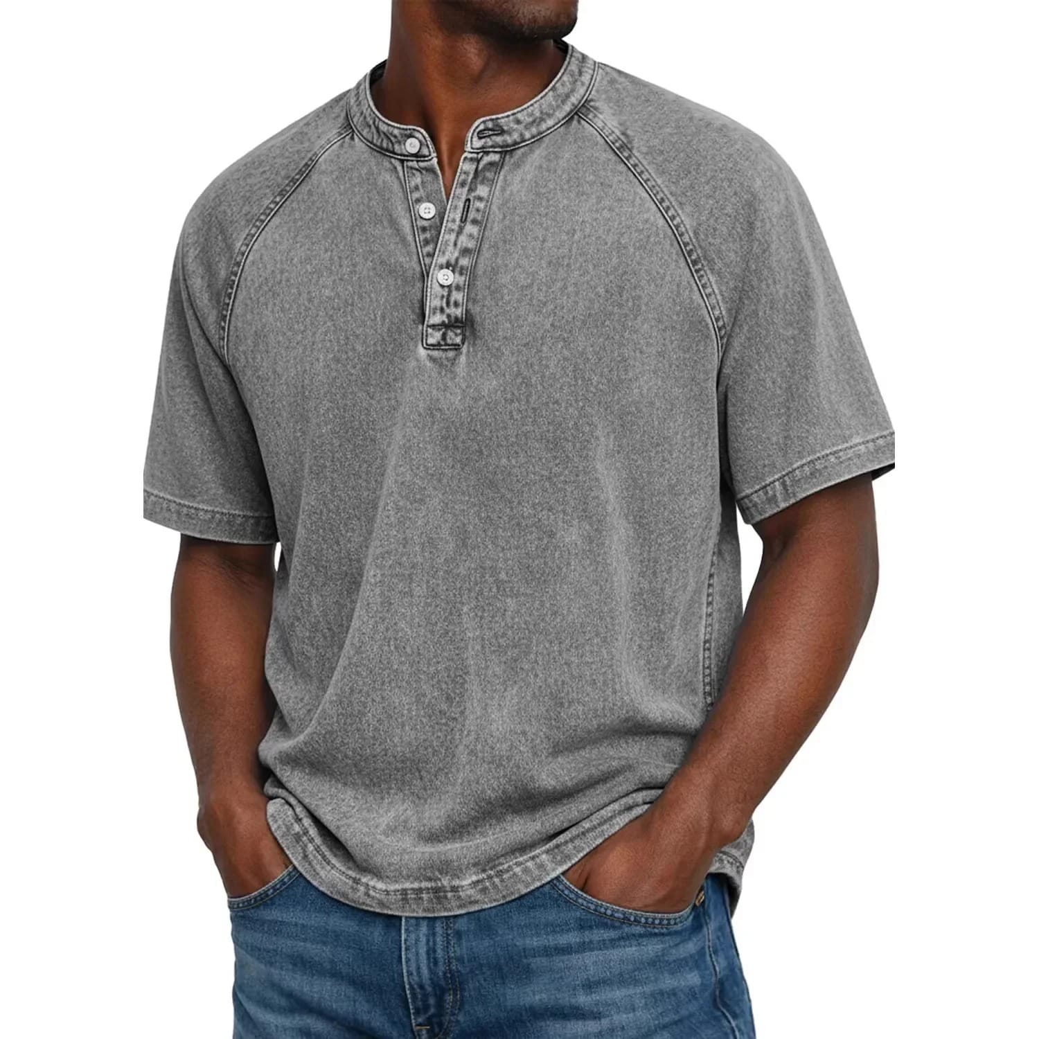 Zalecta | Vintage Henley Shirt
