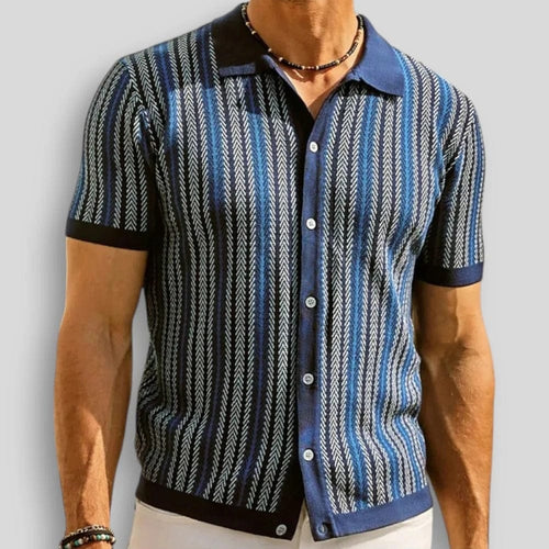 Armand | Gestreepte Knit Polo